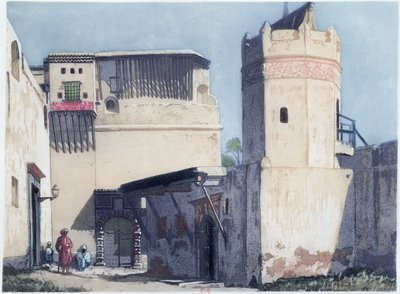 De Kasbah en Moskee in Algiers, 1921 door Louis Dauphin